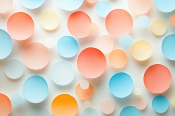 Poster - Colorful translucent spheres suspended in a soft light create a dreamy atmosphere in this artistic display