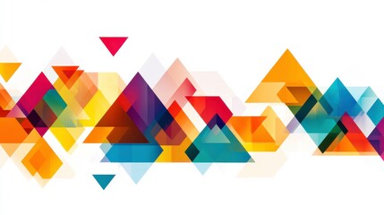 Poster - Creative Pattern Design with Vibrant Colors on White Background