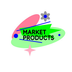 Poster - Isolated image on a background. Vector graphics. Menu organic food illustration. Label for food.