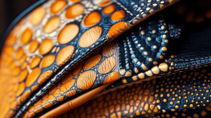 Poster - Stylish Wallet with Intricate Print Patterns and Details