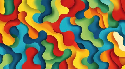 Wall Mural - vibrant creative patterns for brochure design