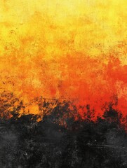 Poster - Abstract Grunge Texture Background with Yellow Orange and Black Colors for Creative Design Projects