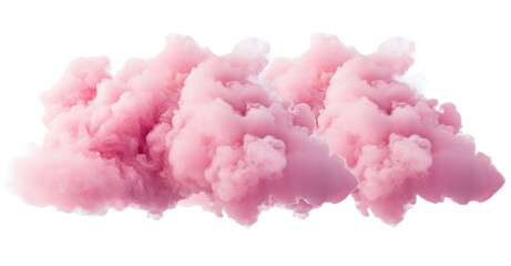 transparent clear cloud, realistic pink cloud clipart cut out.
