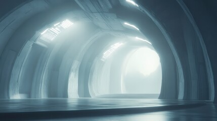 Poster - Modern 3D Circuitry Visualized in Futuristic Space