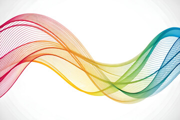 Leinwandbilder - abstract colorful wave background. rainbow background. rainbow line waves background. Multi Colored Wave Pattern.