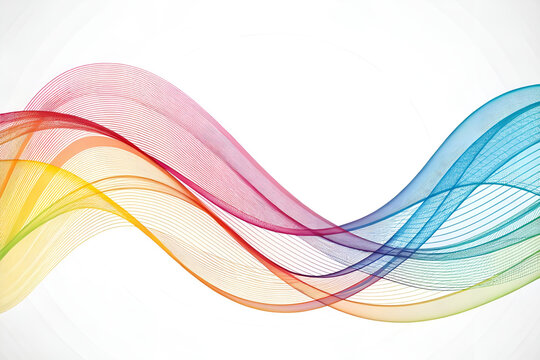 abstract colorful wave background. rainbow background. rainbow line waves background. Multi Colored Wave Pattern.