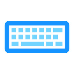 Fototapete - Keyboard graphic blue and light blue perfect for a technology concept