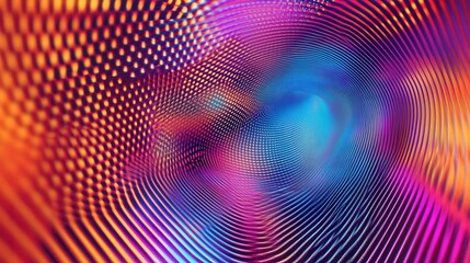 Aufkleber - holographic surface with a dynamic interplay of light and color, creating a mesmerizing, futuristic abstract background.