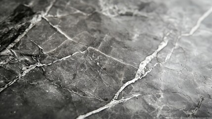 Poster - textured gray marble tabletop with intricate streaks, reflecting subtle lighting, casting natural abstract shadows.