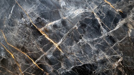 Poster - textured gray marble tabletop with intricate streaks, reflecting subtle lighting, casting natural abstract shadows.