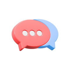 Poster - chat bubble symbol icon 3d rendering