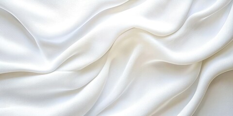Poster - White fabric with a pattern on it