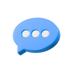 Poster - chat bubble symbol icon 3d rendering