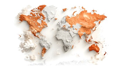 Poster - Visualizing Freshwater Availability A Comprehensive World Map Infographic Depicting the Percentage of Freshwater Resources per Country Using a Color Coded Heatmap Design