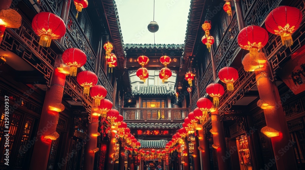 Explore stunning traditional Chinese buildings in bustlingChinatown ...