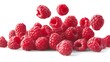 a pile of raspberries