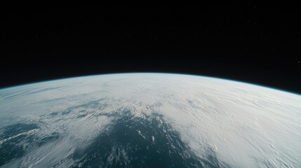Wall Mural - earth from space, atmospheric view, vastness of planet, scientific exploration