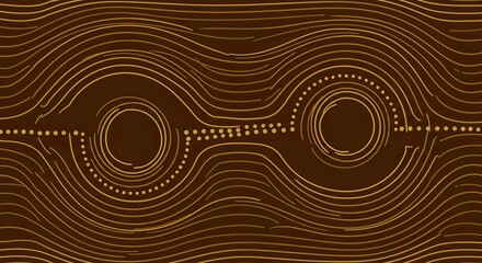 Poster - Abstract Aboriginal Art: Earthy tones and intricate patterns evoke the rich cultural heritage of Aboriginal artistry, featuring a modern interpretation of traditional techniques.