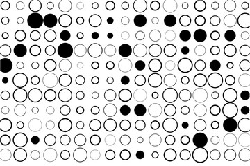 Aufkleber - Minimalist design featuring complete circle grid and black accents