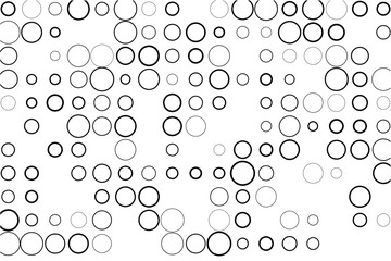 Fototapete - Geometric pattern featuring gaps in randomized circle grid