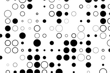 Fototapete - Abstract grid with random gaps and black fills