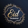 ©  Aesthetic Design - Eid Mubarak Eid Al-Fitr Festival Wishes Poster With Beautiful Stylish Typography