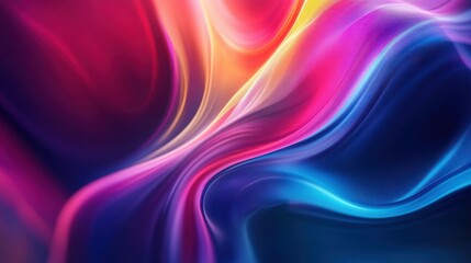 Poster - Vibrant Abstract Background with Swirling Iridescent Colors and Textured Patterns