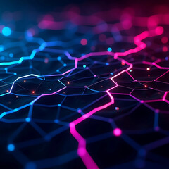 Futuristic Digital Circuit Background