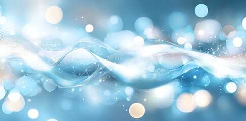 Poster - A captivating abstract background featuring flowing waves of light and color, perfect for design projects, presentations, or as a backdrop to enhance visual appeal.