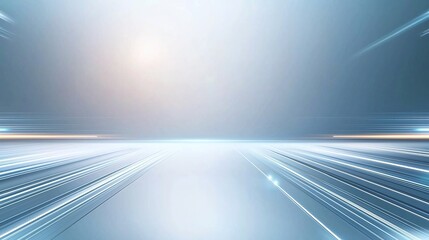 Poster - A futuristic digital background with light streaks creating a sense of speed and innovation
