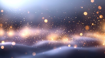 Poster - A mesmerizing abstract background filled with shimmering lights and soft bokeh effects, creating a magical and atmospheric feel perfect for digital artwork and designs.