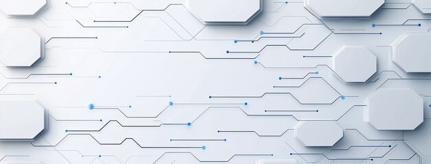 Aufkleber - a modern abstract background featuring a network of interconnected lines and shapes, symbolizing tec