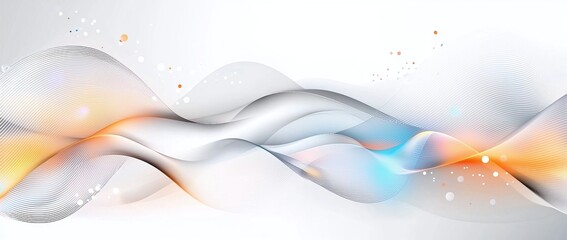 Poster - A vibrant and dynamic abstract wave design that blends colors and shapes, creating a sense of fluidity and motion. Ideal for backgrounds, presentations, and creative projects.