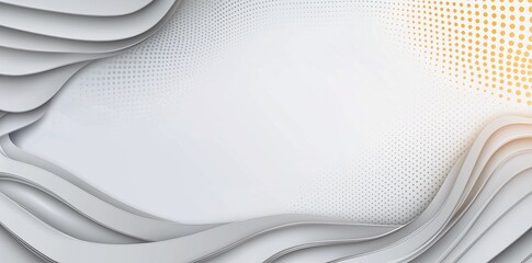Poster - Abstract design featuring layered paper textures with a smooth, flowing appearance