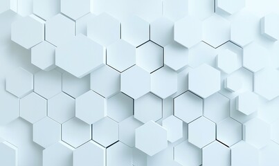 Poster - An abstract texture featuring interconnected hexagons, showcasing a modern and clean design