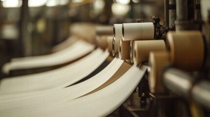Poster - Industrial Flow of Materials in Digital Print Studio