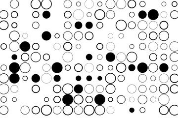 Fototapete - Abstract grid with random gaps and black fills