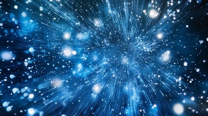 Wall Mural - the dazzling journey of the milky way at the speed of light