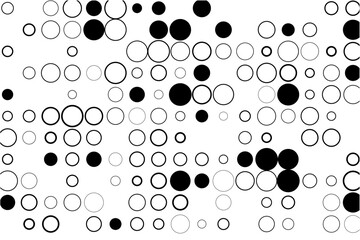 Fototapete - Abstract grid with random gaps and black fills
