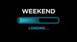 © Kami.Studio - Weekend Loading Bar Graphic Design: Anticipation of Relaxation and Fun