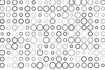 Fototapete - Minimalist pattern of randomized circles in grid