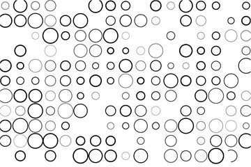 Fototapete - Minimalist design with intermittent missing circles pattern