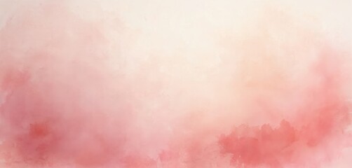 Aufkleber - Soft pink watercolor background with paper texture. Pastel colours with vintage grunge pattern. Aged paint with antique parchment design, blank illustration surface and retro material.