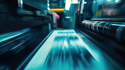 Poster - Routine Maintenance on Ink Rollers with Motion Blur