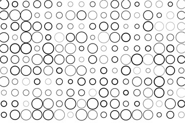 Leinwandbilder - Geometric arrangement of variable circles in grid
