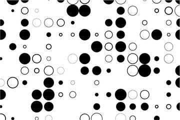 Leinwandbilder - Abstract grid with random gaps and black fills