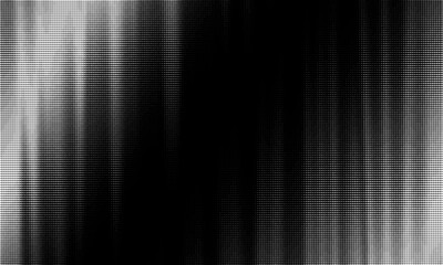 Poster - Monochrome gradient halftone dots background. Vector illustration. Abstract grunge dots on black background