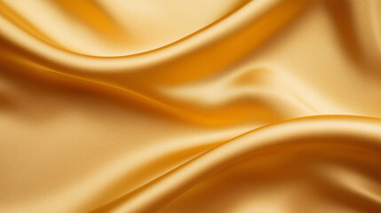 Poster - Luxurious golden silk fabric with smooth, flowing texture and rich color. Perfect for elegant designs and high end fashion
