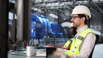 Poster - Workers Using Scada Software