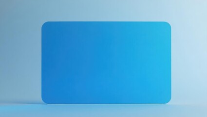 Poster - Blue Light Screen Protector. Blue square is sitting on table with white background